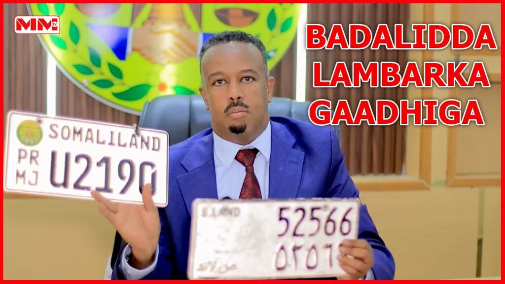 Nambaradii hore ee Baabuurta oo la amray in bil gudaheed lagu badalo.