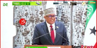 Madaxweynaha Jamhuuriyadda Somaliland oo uu dhinac taagan yahay Madaxweynaynaha dalka Isreal oo