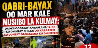Qabri-bayax Oo Mar Kale Musiibo La Kulmay: Dadkii Qodayay Xabaalaha 12-kii Ku Dhintay Shilka Oo