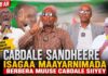 Umadii Waxaad Ku Sheegtey Turub” Cabdale Sandheere Isagaa Maayarnimada Berbera Muuse Cabdale Siiyey