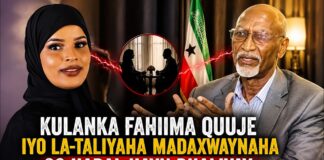 Kulanka Fahiima Quuje Iyo La-taliyaha Madaxweynaha Oo Hadal Hayn Dhaliyay