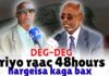 Beesha Arab, Oo 48 Saac U Qabatay Inuu Magaalada Kaga Baxo Cabdirashiid Riyo-raac.
