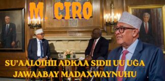Madaxwayne Ciro Oo Markale Wajahaya Su’aalaha Beesha Caalamka Ee Xarunta Council of Foreign Ee