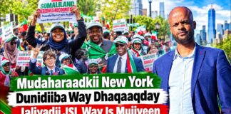 Mudaharaadki New York Dunidiiba Way Dhaqaaqday Jaliayadi Jsl Way is Mujiyeen