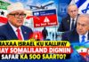 Maxaa Israel Ku Kallifay Inay Somaliland Digniin Safar Ka Soo Saarto?