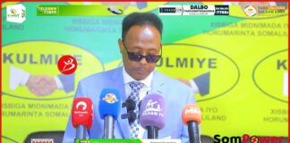 Laydhki Uu Madaxwaynuhu Jabiyay Maha In La Kordhiyo”Xisbiha Kulmiye