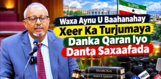 Waxa Aynu U Baahanahay Xeer Ka Turjumaya Danta Qaran Iyo Danta Saxaafada
